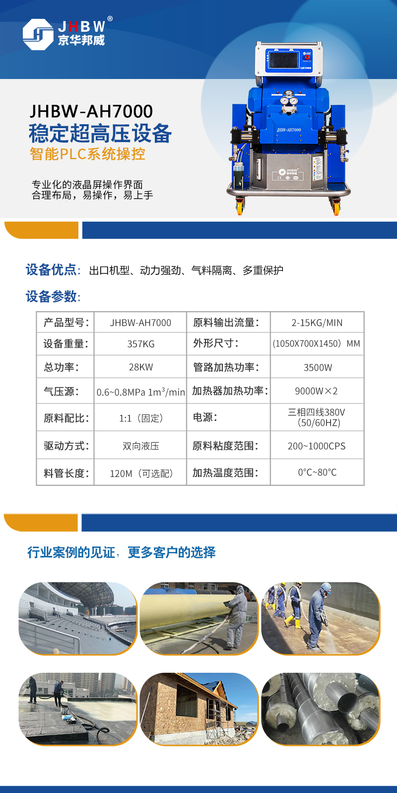 京華邦威聚脲噴涂機
